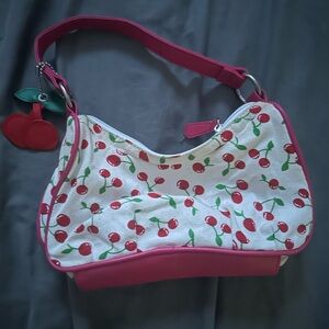 Cherry Print Shoulder Bag